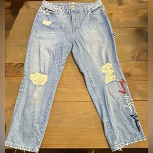Tommy Hilfiger Slim Boyfriend Distressed Jeans – Size 10